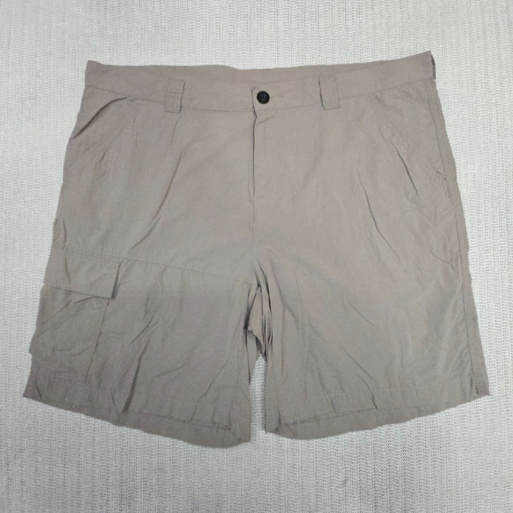 Columbia Battle Ridge II Cargo Shorts Mens 40 Beige Omni-Shade UPF 30 Nylon